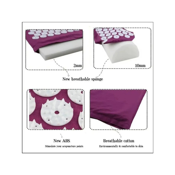 Yoga Acupressure Mat & Pillow Set