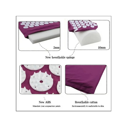 Yoga Acupressure Mat & Pillow Set